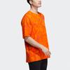 Adidas NEO Camo Print Loose-Fit Sport T-Shirt Men Tops Orange HE7939