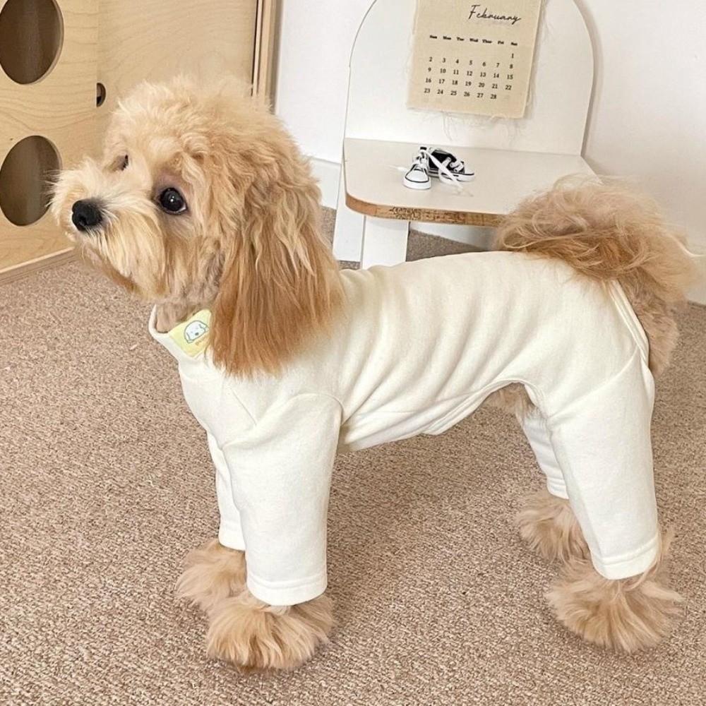 Warm Elastic Pet Jumpsuit Windproof Dog Fleece Pajamas Pet Four Legged Pants Small Medium Dogs