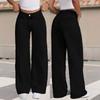 High-Waisted Straight Leg Wide Fit Denim Pants Women - Casual Loose Trousers Plus Size Up To 5XL