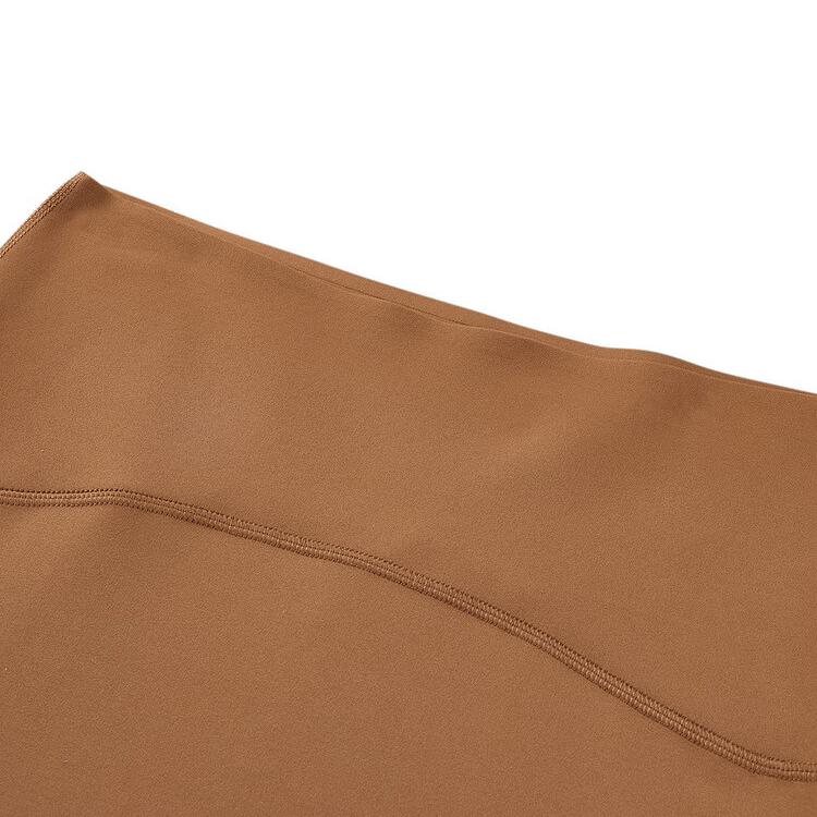 Skechers Freedom Series Solid Color Breathable Comfortable High Waist Soft Nine-Point Pants Women Pants Brown P324W056-01J0