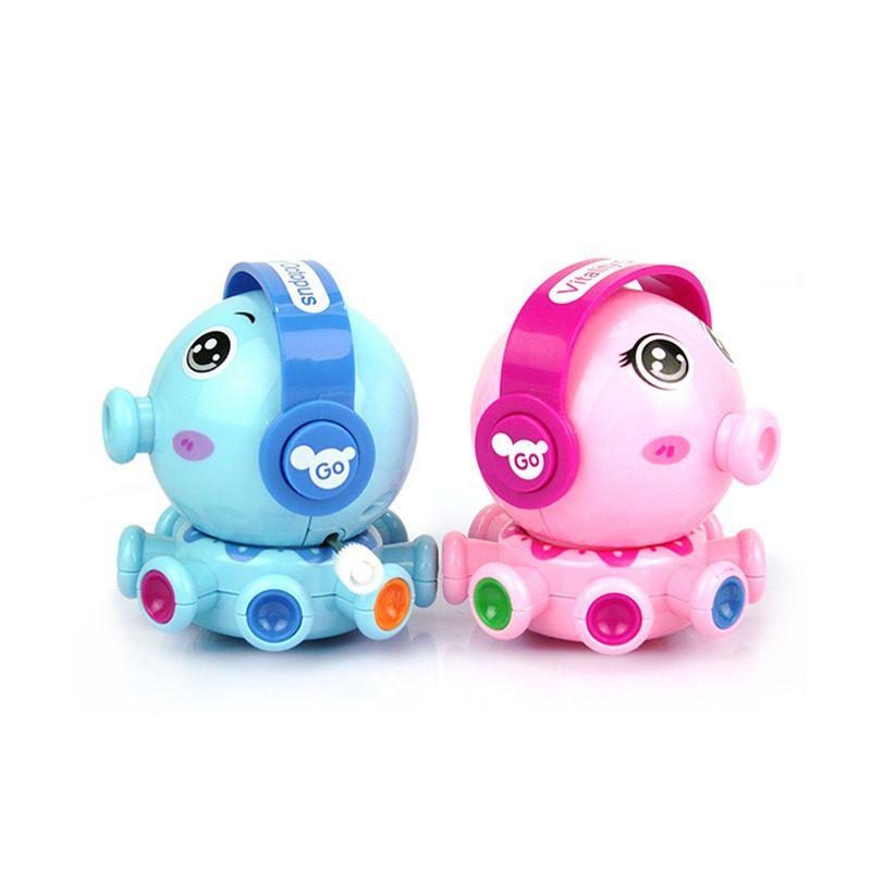 Entzückendes Kleinkind Drehbar Aufziehbares Cartoon Spielzeug Tier Oktopus Mit Zufälligen Farben
