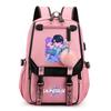 Anime Niedlicher Cartoon K-Pop Bedruckter Rucksack Schultasche für Teenager Schüler Mädchen Junge Bücherrucksack Große Kapazität Wasserdicht Reisetasche Kindergeschenk Rucksack