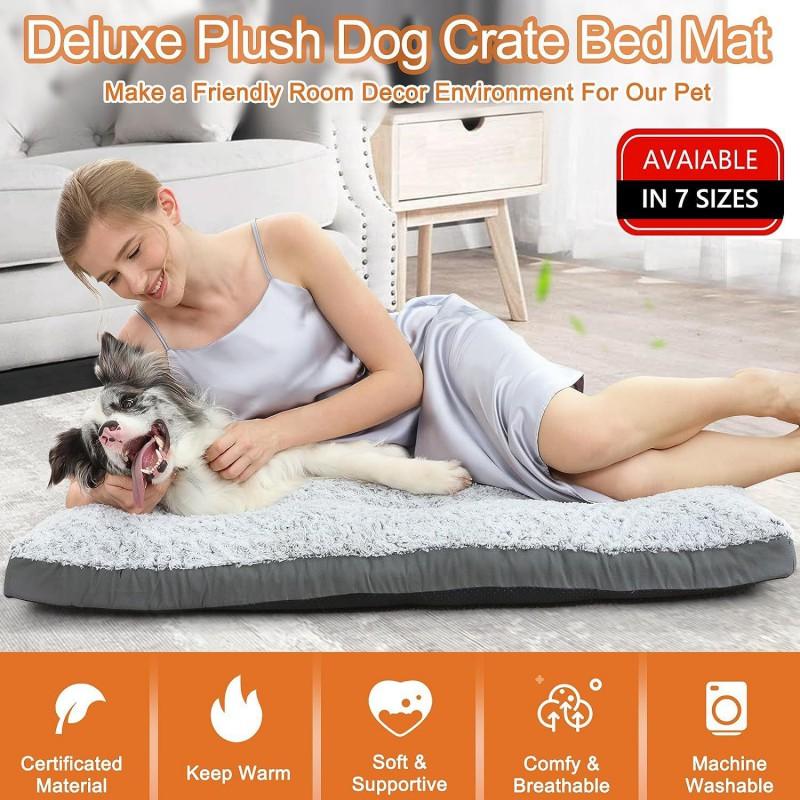 Warm Pet Bed Dogs Cats Heavy Duty Washable Chew Resistant Mat Indoor Winter Sleeping Pad