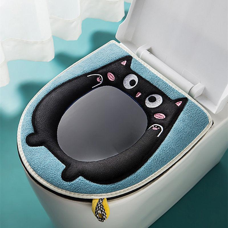 Wc Vier Jahreszeiten Universal Matte Waschbar Cartoon Nette Wc Matte Haushalt Wc Abdeckung Waschmaschine Reißverschluss Typ