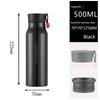 Lock Lock Large Capacity Vacuum Cup 500ml Stainless Steel Water Cup Simple and Portable Tea Cup Car Men Cup