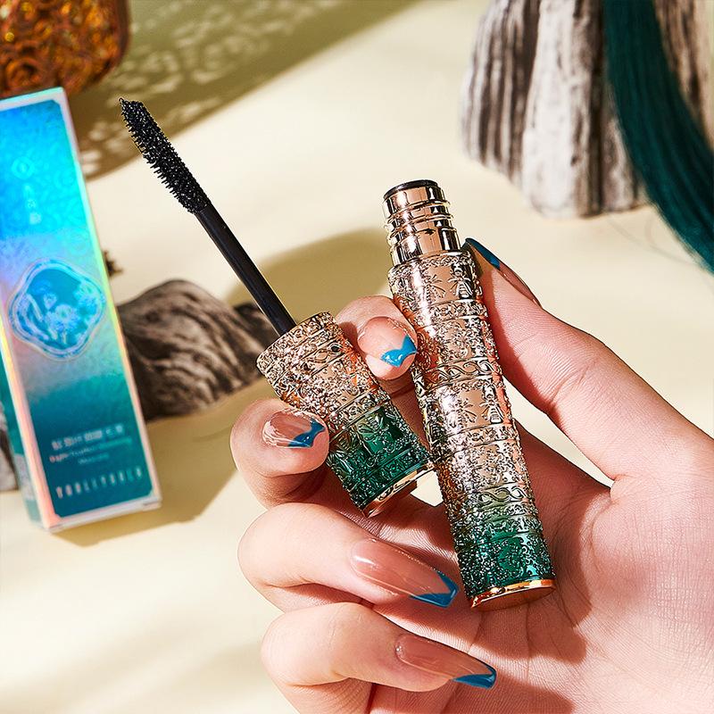 Retro Chinese Style Waterproof Mascara & Eyeliner: Lengthening, Volumizing, Curling Cosmetics.