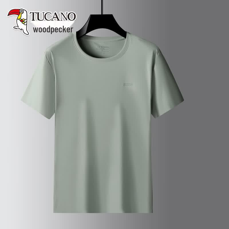 TUCANO Men's Plus Size Round Neck Short Sleeve T-Shirt