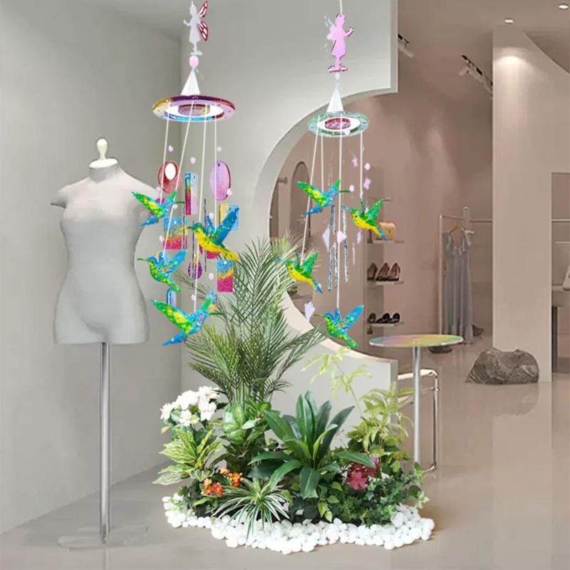 Lekki Cień Dzwonek Wiatrowy Gramofon Wisiorek Krople Kleju Forma Brelok do Kluczy Dekoracja Ścienna Holograficzna Silikonowa Forma