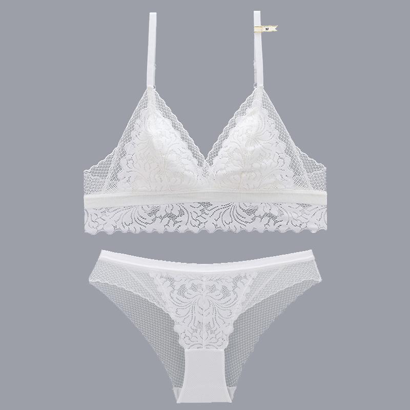 

DKGEA Жіночий сексуальний бездротовий бюстгальтер з трикутною чашкою XL білий