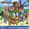 Dragon Village Hut Building Set for Kids – Small Block Assembly Toy Gift