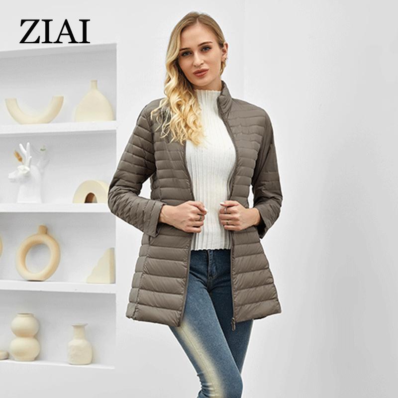 Astrid 2024 Spring Women's Jacket Women Clothing Outfit Fashion Light Quilted Cotton Padded Parkas Long Coats Hooded Outerwear ZM-DM22