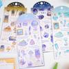 3 pcs/6 pcs Wonderful Starry Sky Time Gilding Stickers Scrapbooking Diy Journal Stationery Sticker Deco School Supplies Gift