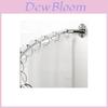Modern Minimalist Metal Shower Curtain Hook Rings With Open Ends For Bathroom Decor