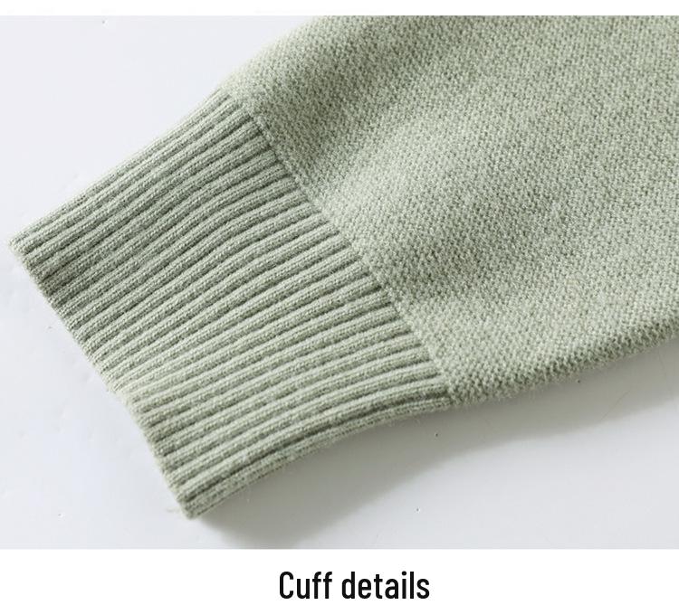 Chic Autumn Knit Sweater for Middle-Aged Women - Round Neck, Long Sleeve, Lightweight Base Layer