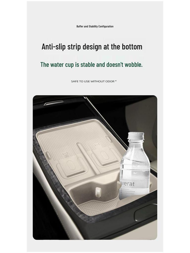 L90 Wireless Charging Coaster - Original Car Color Silicone Cup Holder Pad