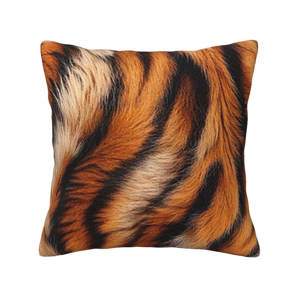 Tiger Skin Square Pillowcase Pillow Cover Cushion Decor Comfort Throw Pillow for Home Bedroom