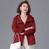 Spring Windbreaker Jacket for Petite and Middle-Aged Women, Wide-Sleeved Design