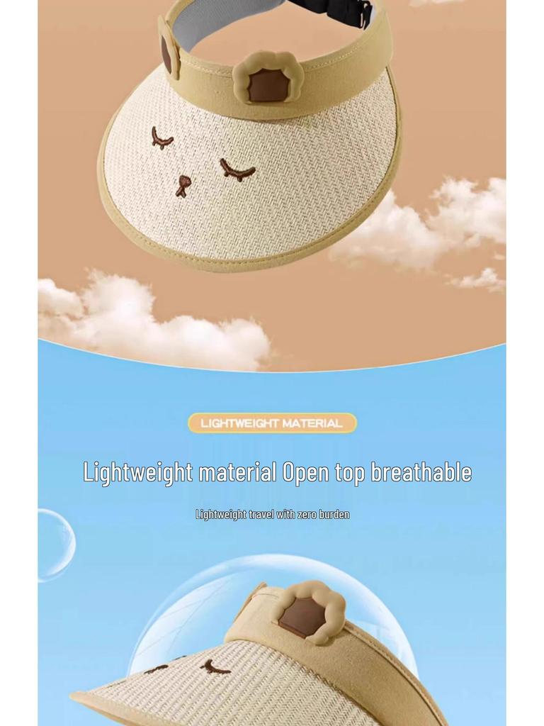 New Kids' UV-Protection Sun Hat - Breathable Summer Shade for Boys and Girls