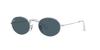 RB3547 Dark Blue Size 51 Ray-Ban Sunglasses, Silver/Crystal Lens,