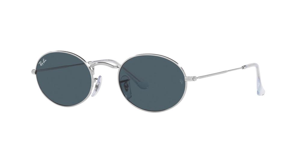 RB3547 Dark Blue Size 51 Ray-Ban Sunglasses, Silver/Crystal Lens,
