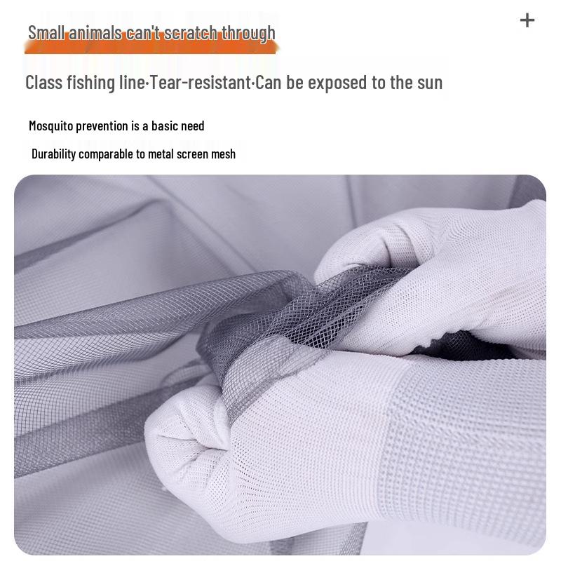 Nano Invisible Mosquito Net for Doors & Windows: High Light Transmission, Breathable, Encrypted Mesh, Easy to Clean.