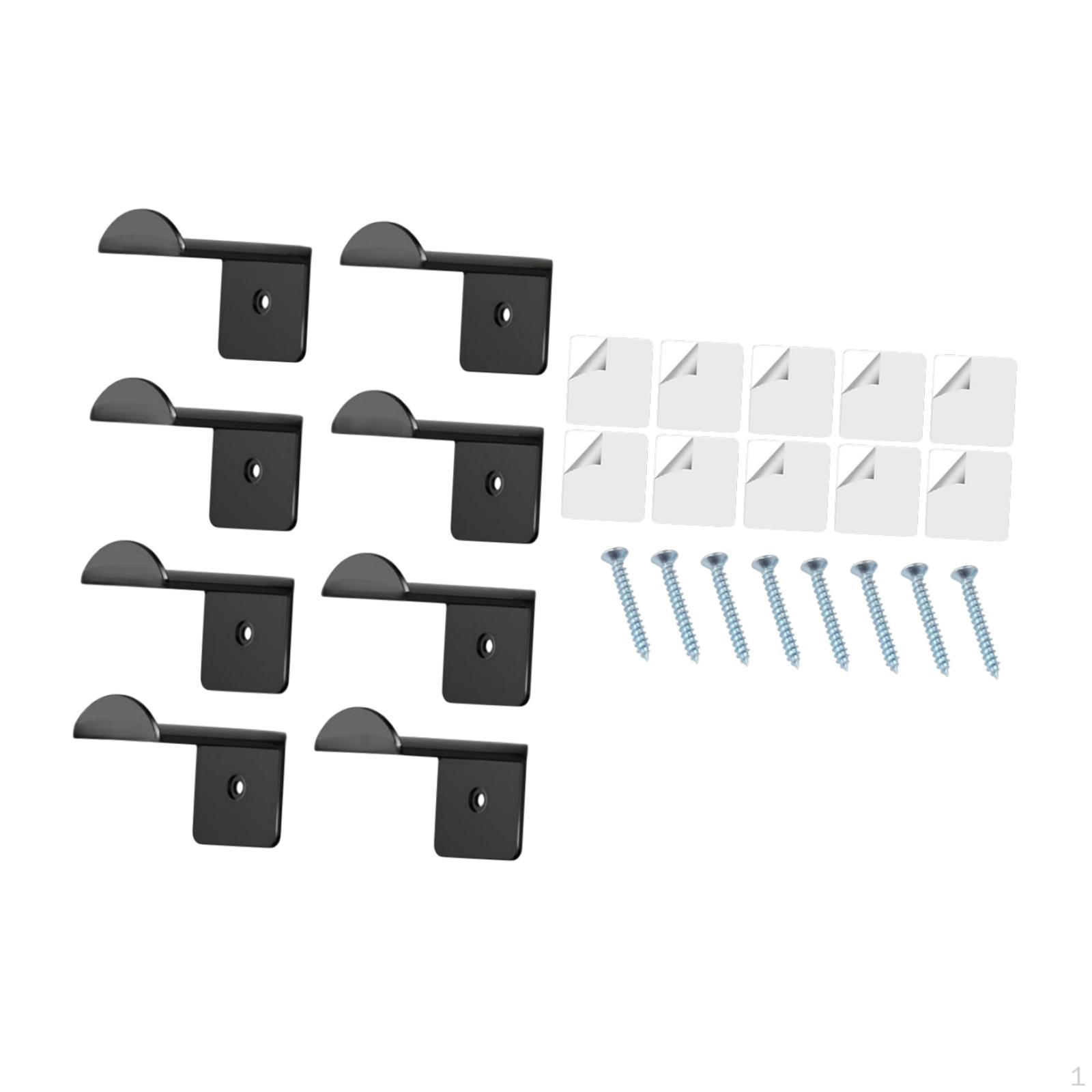 

8 шт. Органайзер для шляп Стойка для хранения Демонстрационная настенная легкая многофункциональная чёрный