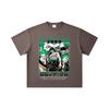 T-shirt Unisex in Cotone Pesante 260 GSM Filato Doppio Titolo 32 100% Cotone Pezzo Unico Stampa V74 Zoro