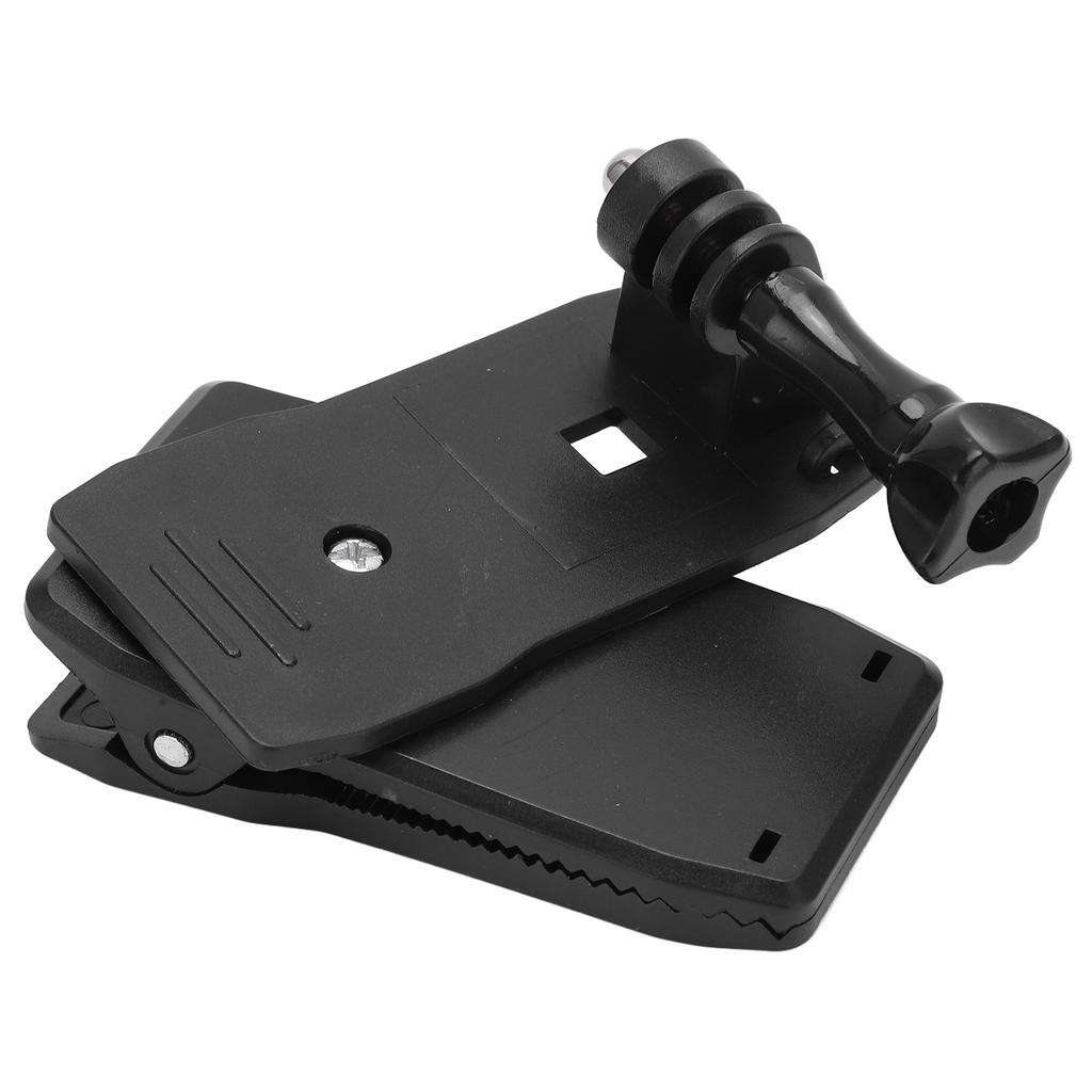 Action Camera Clip Holder Wearable Equipment 360 degrees  Rotation Base Clamp Backpack Strap Clip with J Hook Buckle