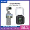 NEEWER Variable ND Filter for Osmo Pocket 3 / 4 , Magnetic ND2-32 Neutral Density Action Camera Lens Filter Accessories