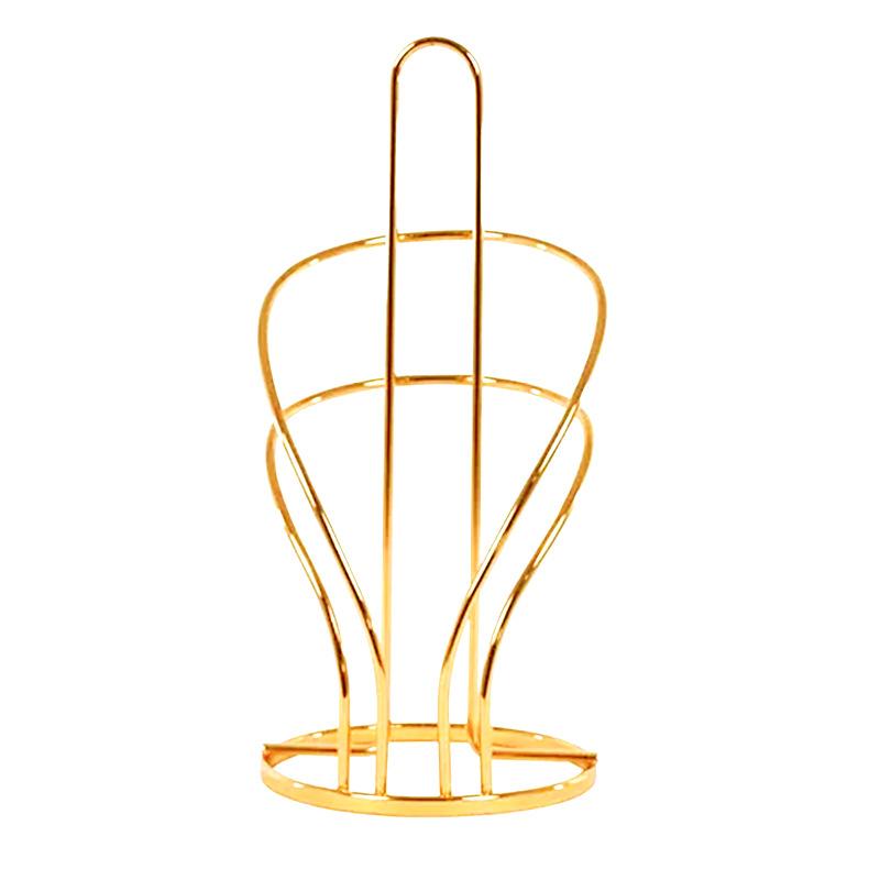 Nordycki Metal Żelazo Kuchenny Stojący Uchwyt na Ręczniki Papierowe Blat Bez Wiercenia Biurkowy Stojak na Chusteczki Fabrycznie Bezpośredni