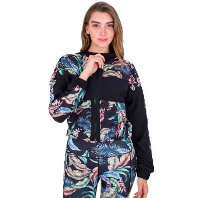Hurley Wispy Leaves Pop Over Jacket