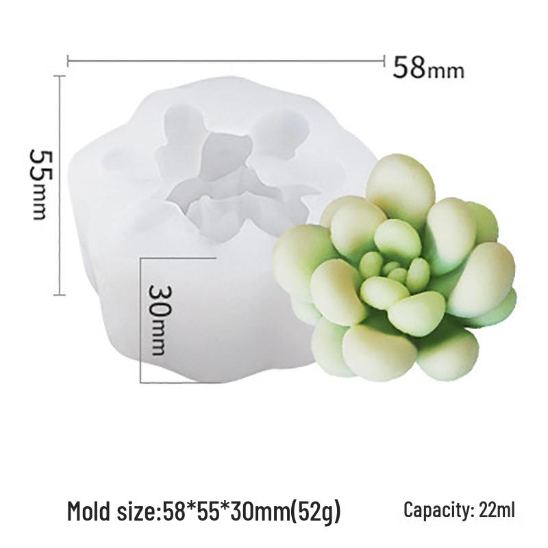 Vítězná Sukulentní Série: DIY silikonové formy na epoxidové kaktusy a svíčky v květináčích
