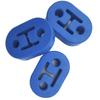 Be-dash Reinforced Muffler Hanger Mount Ring Hanging Rubber (blue, Hole Diameter 12mm, 2 Holes X 3 Pieces Set)