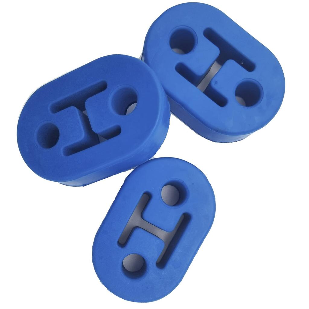 Be-dash Reinforced Muffler Hanger Mount Ring Hanging Rubber (blue, Hole Diameter 12mm, 2 Holes X 3 Pieces Set)