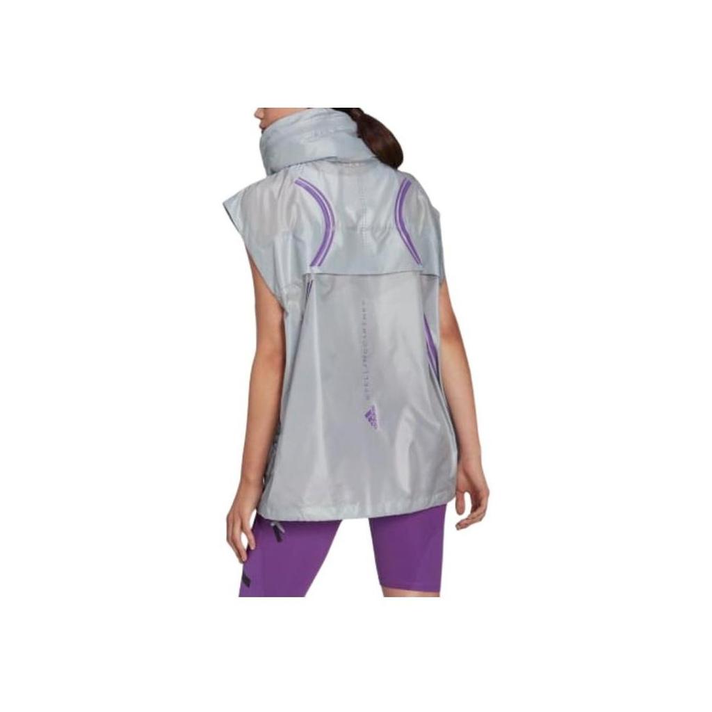 adidas By Stella McCartney Truepace Lightweight Packable Running Gilet, Women Clear Onix Gilets HG6853