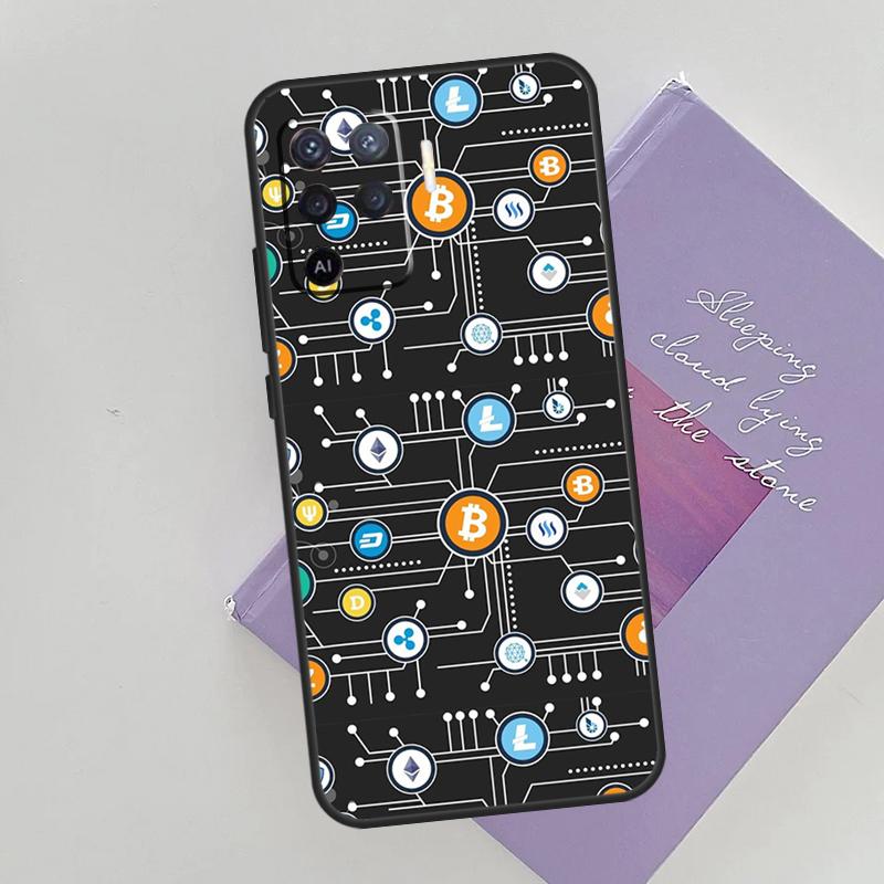 BTC Bitcoin Phone Case For Oppo A74 A53 A54 A94 A15 A16 A17 A52 A72 A76 A96 A57S A58 A78 A98 Back Cover
