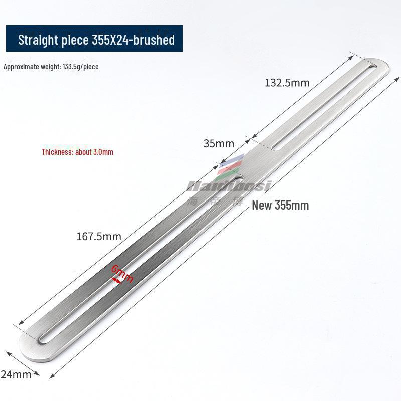 Stainless Steel Adjustable L-Shaped 90° Angle Bracket Connector