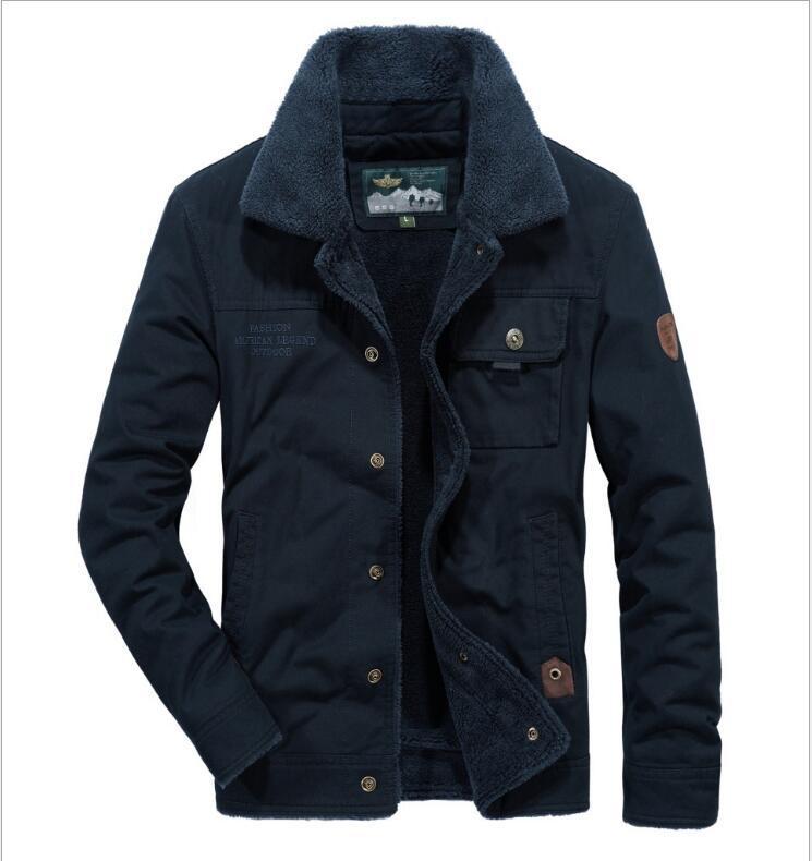 Giacca invernale imbottita in cotone da uomo con revers in pile extra Cappotto caldo per giovani e mezza età Giacca imbottita in cotone taglia larga ampia