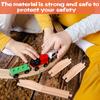 4Pcs Wood Train Track Expansion Packs Rollings Hills Ascending Wooden Train Track Pieces Wooden Train Track Train Bridge Pier Tr