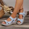 Fashion 2024 New Trend Elegant Women Lightweight Wedges Sandals Big Size Women Sport Style Shoes Comfortable Anti-slip Platform Sandals