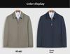 Plus Size Middle-Aged Men's Casual Jacket - Large Lapel Coat for Big & Tall