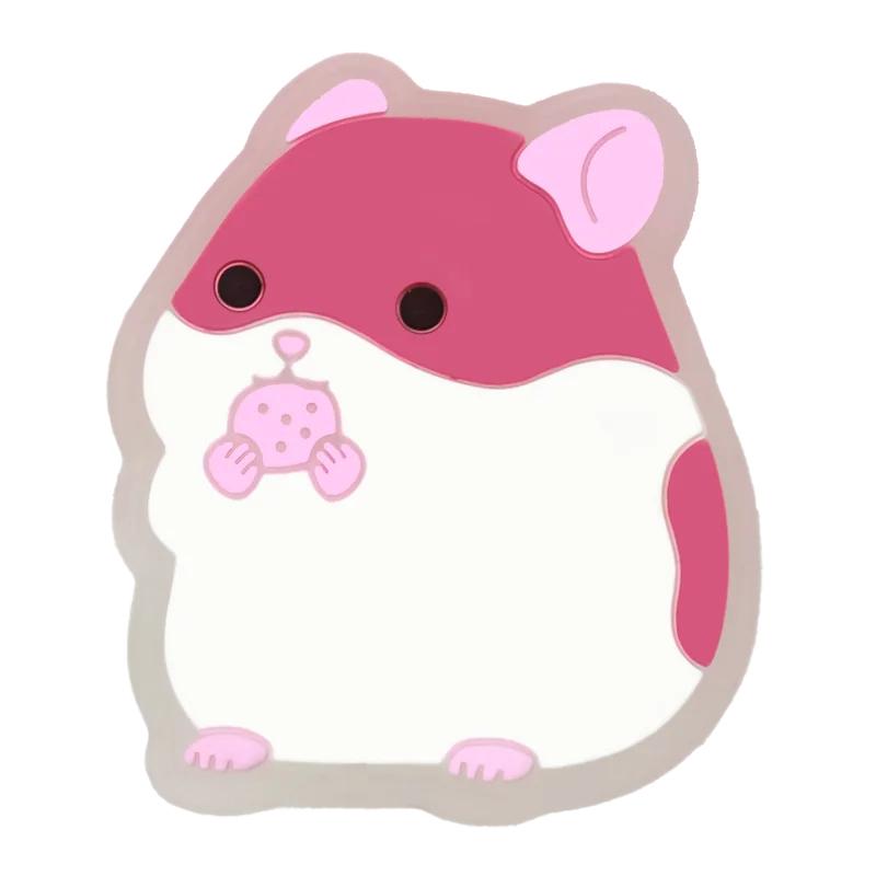 LED Lighted Animals Shoe Charms Pink Hamster Pig Shoe Decorations Pins Women Gifts Dog Cat Penguin Clog Accessories