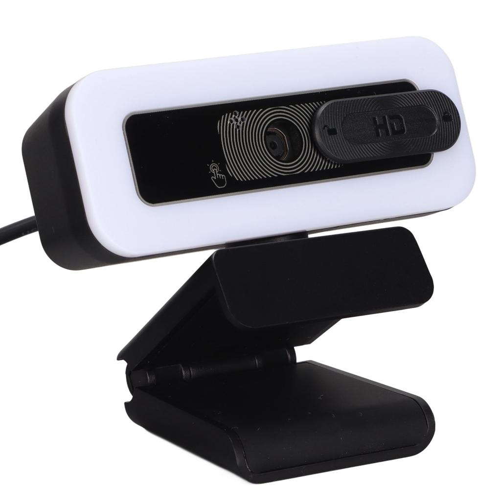 Webcam 2K USB Adjustable Brightness Auto Focusing Inbuilt Mic Plug and Play Computer Camera