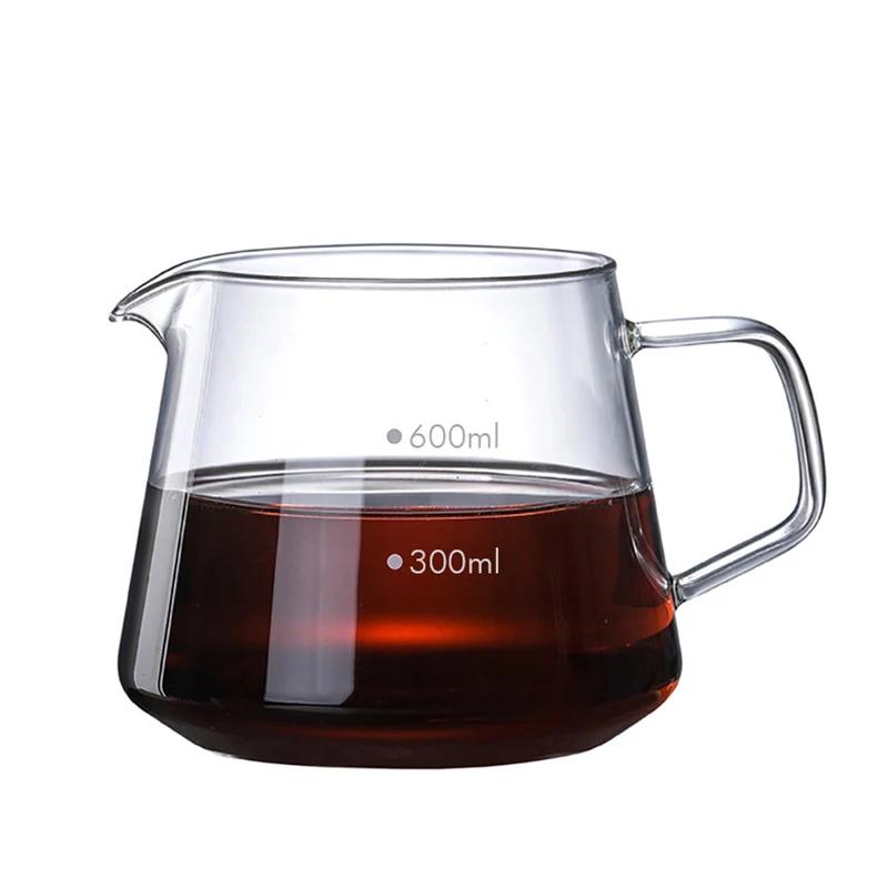 Immersion Dripper Switch Glass Pour Over Coffee Maker V Shape Drip Coffee Dripper and Filters V02