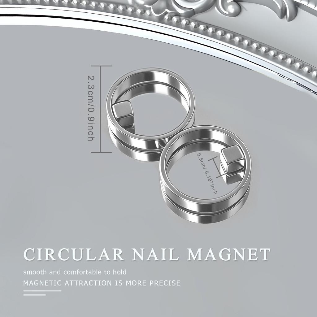 Cat Eye Gel Nail Polish Magnet Wide Beam Mini Round Strong Nail Magnets High Quality for Home DIY Beginners Nails Artists