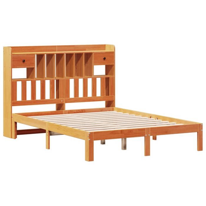 VidaXL Bunk Bed Without Mattress Wax Brown 140x200 Cm Solid Pine 3322619