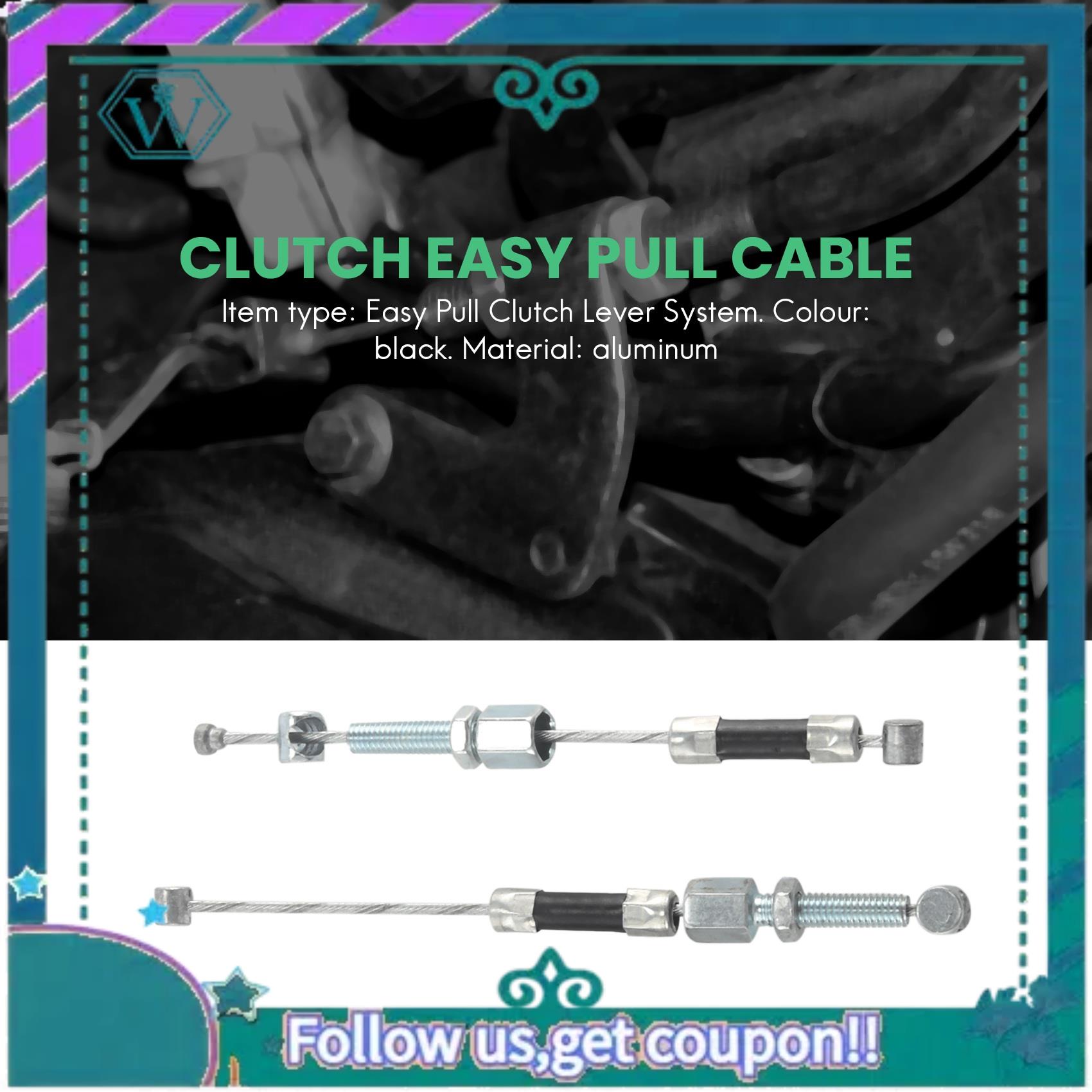 AA92-Motorcycle Stunt Clutch Lever Easy Pull Cable System For  Kawasaki Honda Dirt Bike Parts
