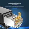 Basende Cat6A Shielded M12 to RJ45 Industrial Drag Chain Ethernet Cable