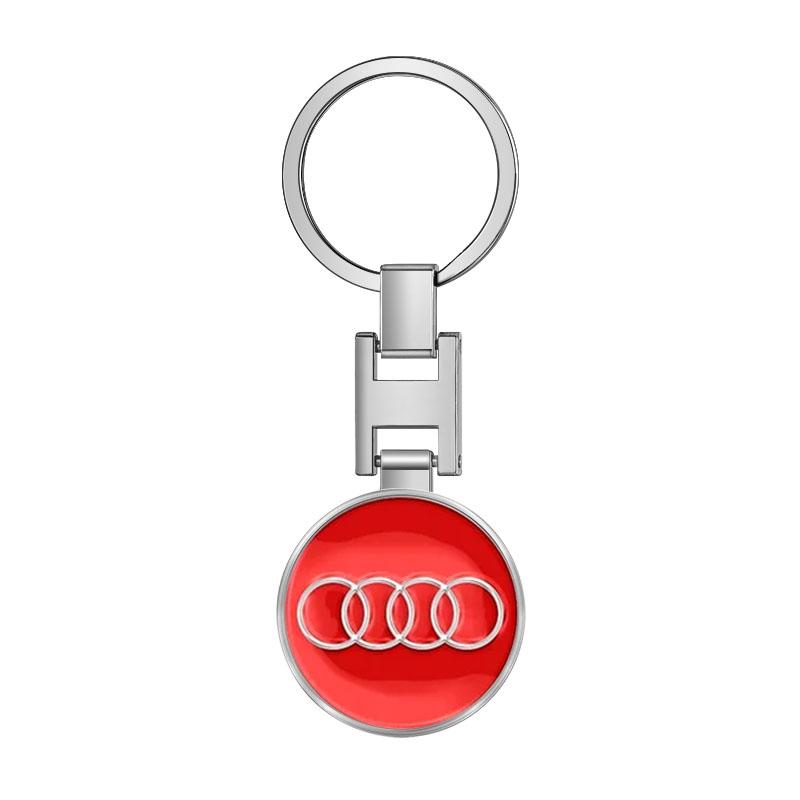 Car Keychain Car Emblem Gift with Key Ring Auto Accessories for Audi C7 C6 C5 B5 B6 B7 B8 B9 D3 Q3 Q5 Q7 TT A1 A3 A4 A5 A6 A7