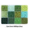 8/10/12/15 Grid Box: Seed Beads, Sequins, Imitation Pearls for DIY Necklaces & Phone Chains